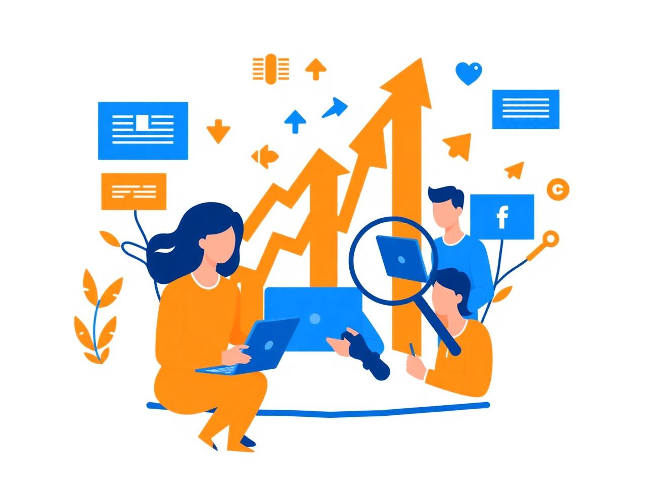 Digital marketing team collaborating on a growth strategy
